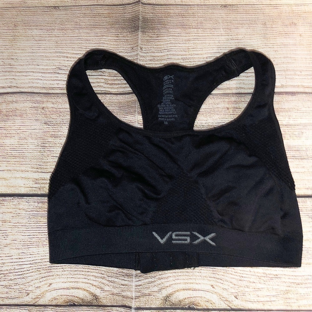 VSX Victoria’s Secret Black Adjustable Sports Bra Size XS